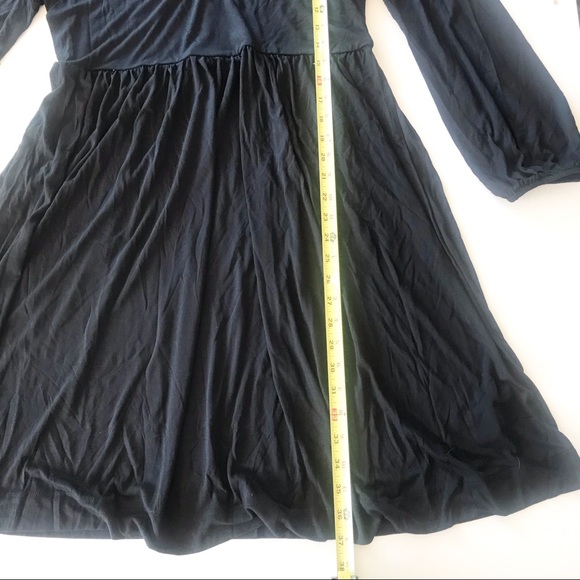 New Black Waist-Defined Midi Dress NWT - Picture 9 of 11